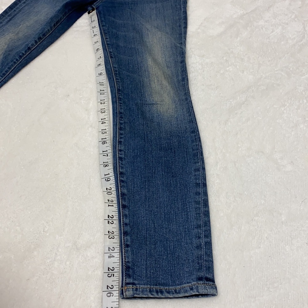 7fam High waist ankle skinny fit denim jeans sz 24 - Picture 5 of 7